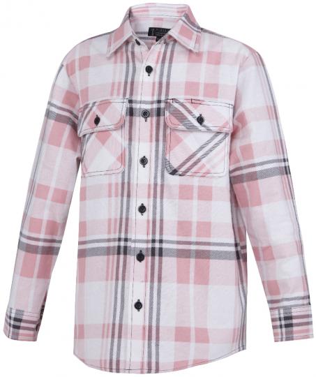 Ladies Open Front Flannelette Shirt