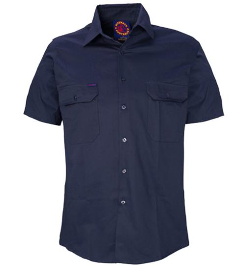 Open front short sleeve shirt