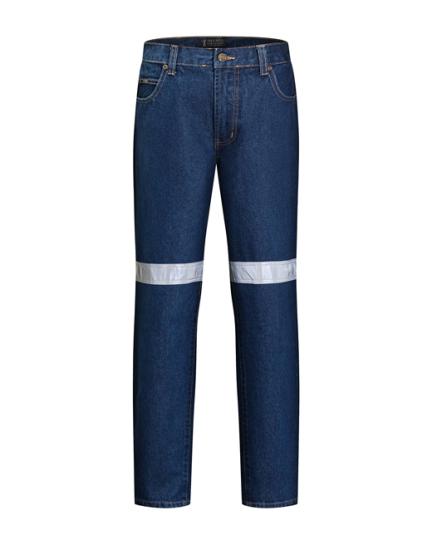 Men's Cotton Denim Jean 50MM Reflective Tape