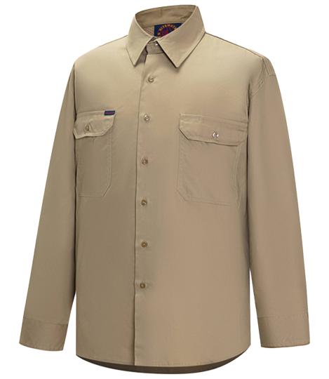Ritemate Vented Open Front L/W Shirt