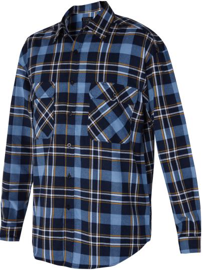 Flannelette Shirt Men's Open Front