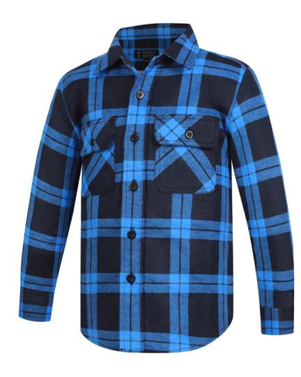 Flannelette Shirt Children's Open Front