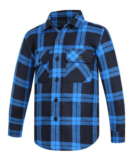 Flannelette Shirt Children's Open Front Flannelette Shirt Children's Open Front