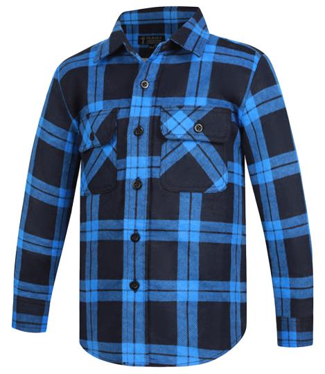 Flannelette Shirt Children's Open Front