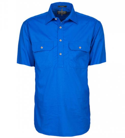 Mens Pilbara Closed Front S/S Shirt