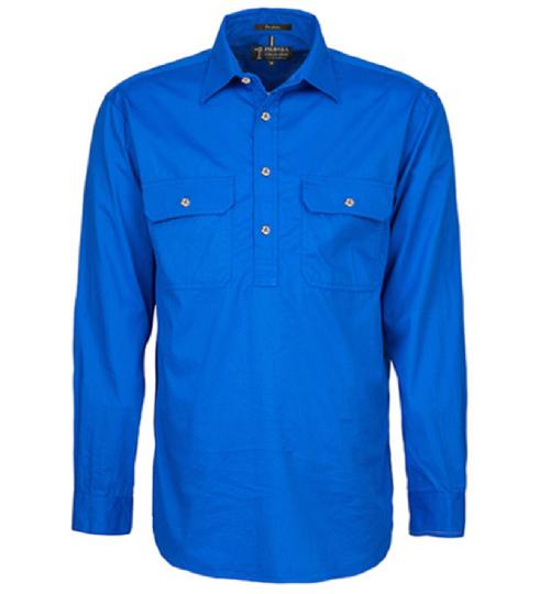 Mens Pilbara Closed Front L/S Shirt Mens Pilbara Closed Front L/S Shirt