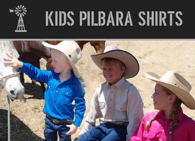 Kids Pilbara Closed Front L/S Shirt Kids Pilbara Closed Front L/S Shirt
