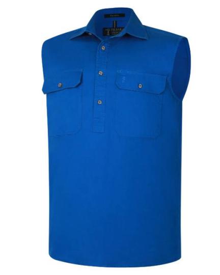 Pilbara Men's Closed Front Sleeveless Shirt