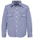 Navy-White Check