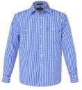 Navy-White Check