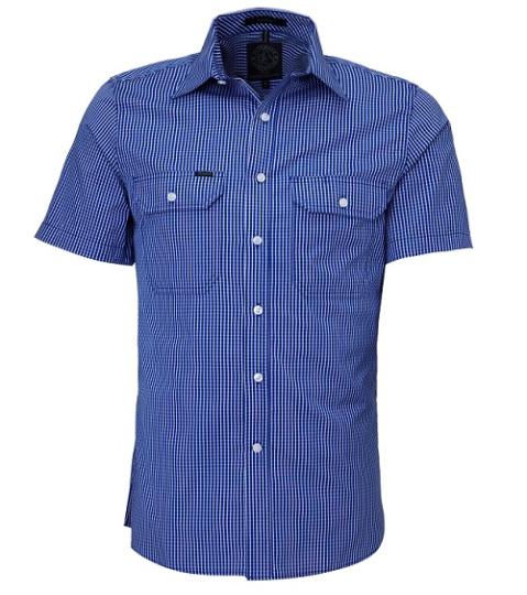 Pilbara Men's S/S Shirt, Double Pockets