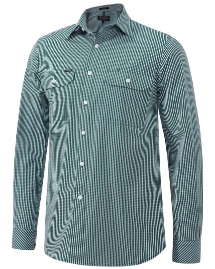 Pilbara Men's L/S shirt, Double Pockets