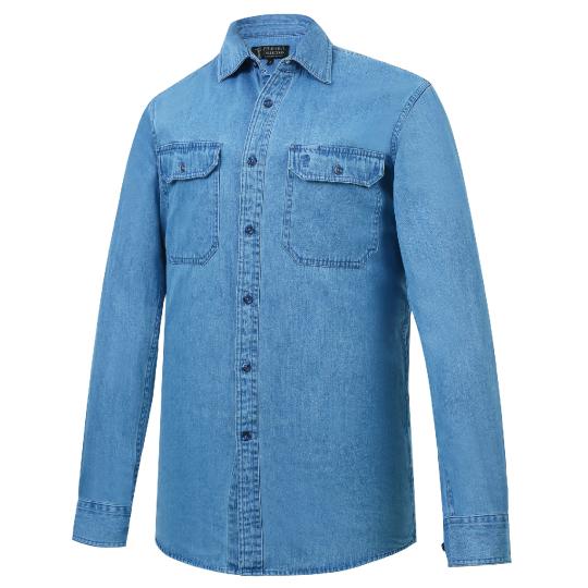 Pilbara Men's Denim L/S Shirt