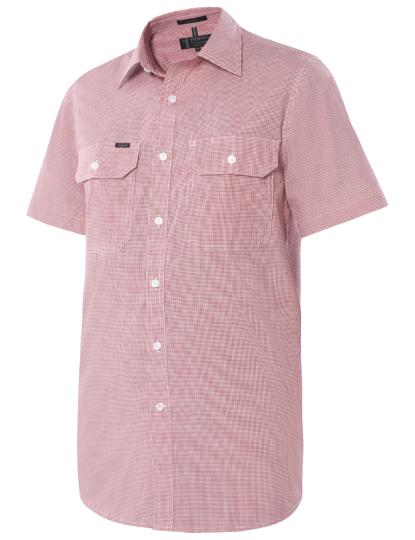 Pilbara Men's Y/D Check, Dual Pocket, S/S Shirt Pilbara Men's Y/D Check, Dual Pocket, S/S Shirt
