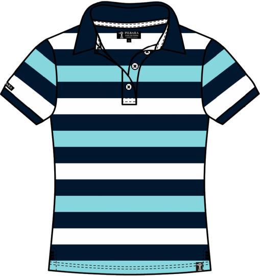 Pilbara Ladies Y/D Striped Polo