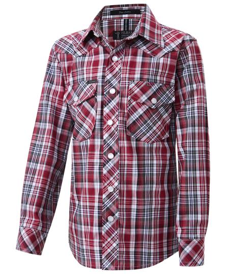 Pilbara Western Children's Snap Button L/S Shirt