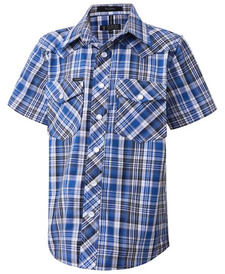 Pilbara Western Children's Snap Button S/S Shirt