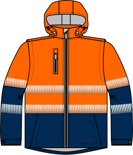 RMX Soft Shell Jacket Two Tone 50MM Reflective Tape RMX Soft Shell Jacket Two Tone 50MM Reflective Tape