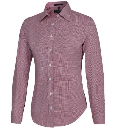 Pilbara Ladies Y/D Check, L/S Shirt