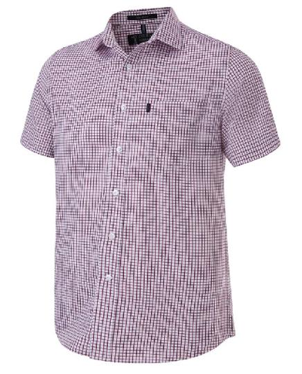 Pilbara Men's Y/D Check, Single Pocket, S/S Shirt