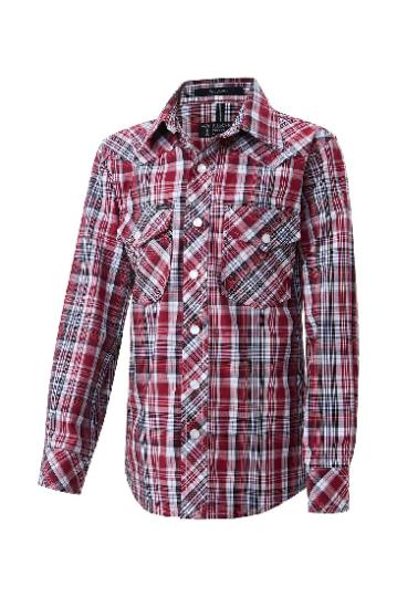 Pilbara Western Kids Snap Button L/S Shirt