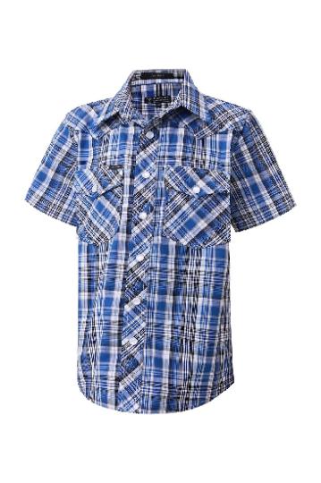 Pilbara Western Kids Snap Button S/S Shirt