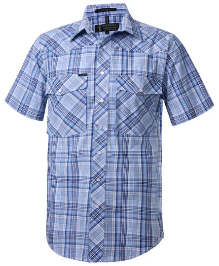 Pilbara Western Men's Snap Button S/S Shirt