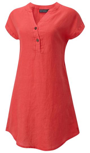 ALINA Linen Cap Sleeved Dress ALINA Linen Cap Sleeved Dress