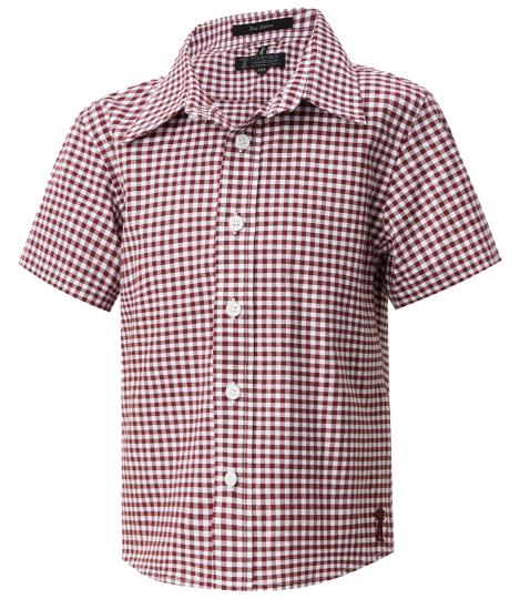 Pilbara Children's S/S Gingham Shirt