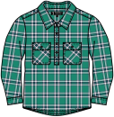 Green-Navy-White