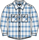 Blue-Brown-White