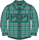 Green-Navy-White
