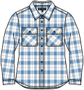 Blue-Brown-White