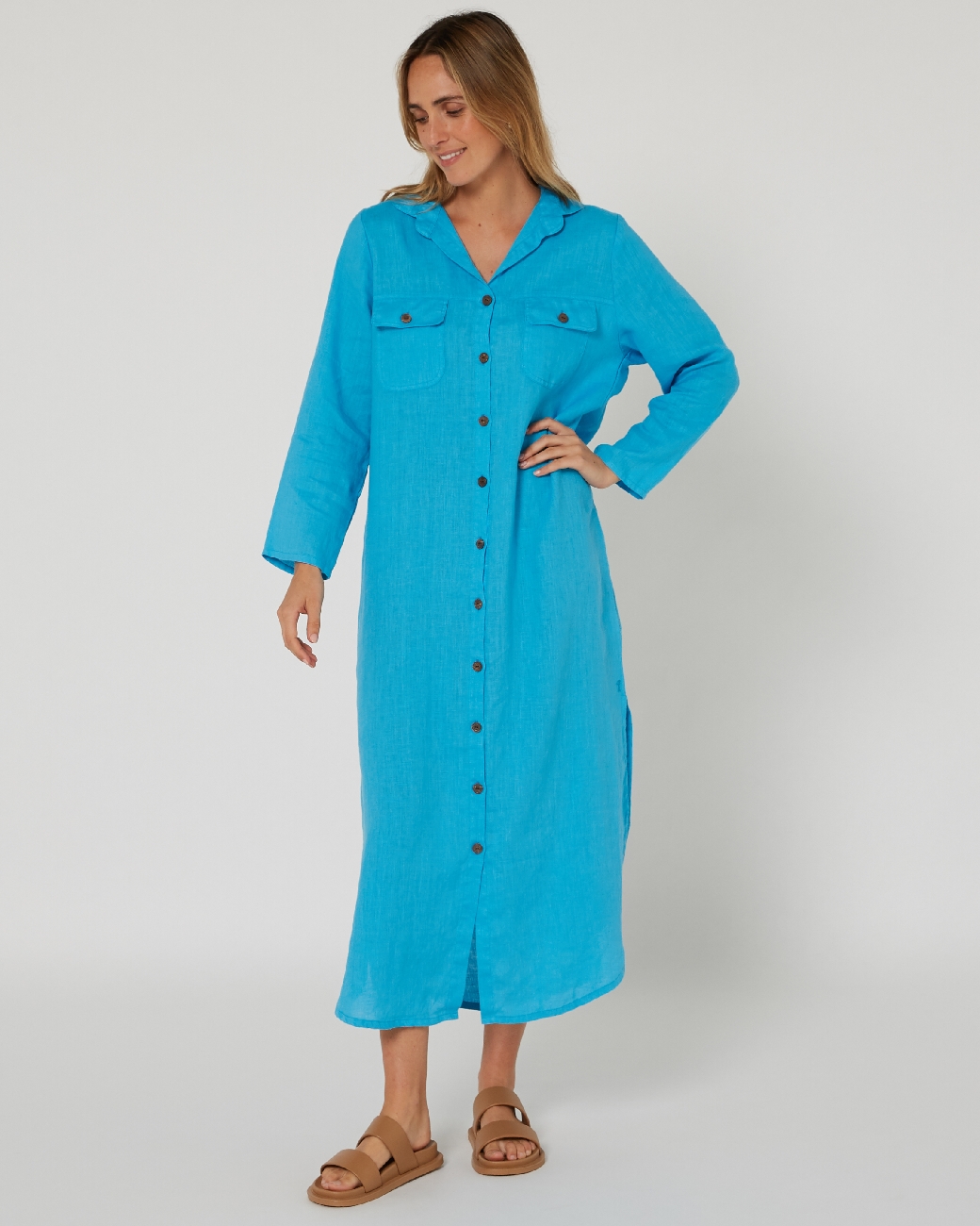 Angela Dress - Linen Cotton main image 0