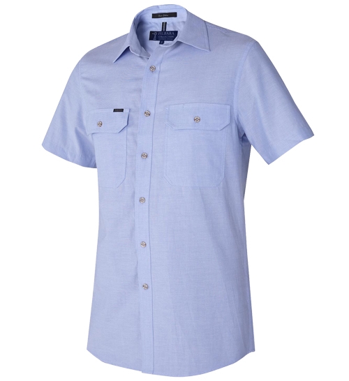 Pilbara Men's Chambray S/S Shirt | RiteMate Workwear
