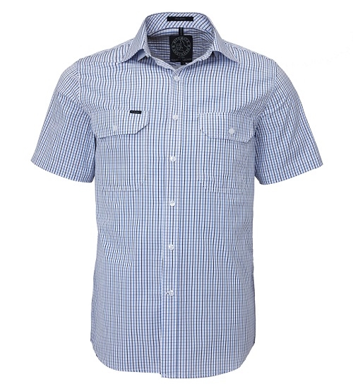 Pilbara Men's S/S Shirt, Double Pockets | RiteMate Workwear