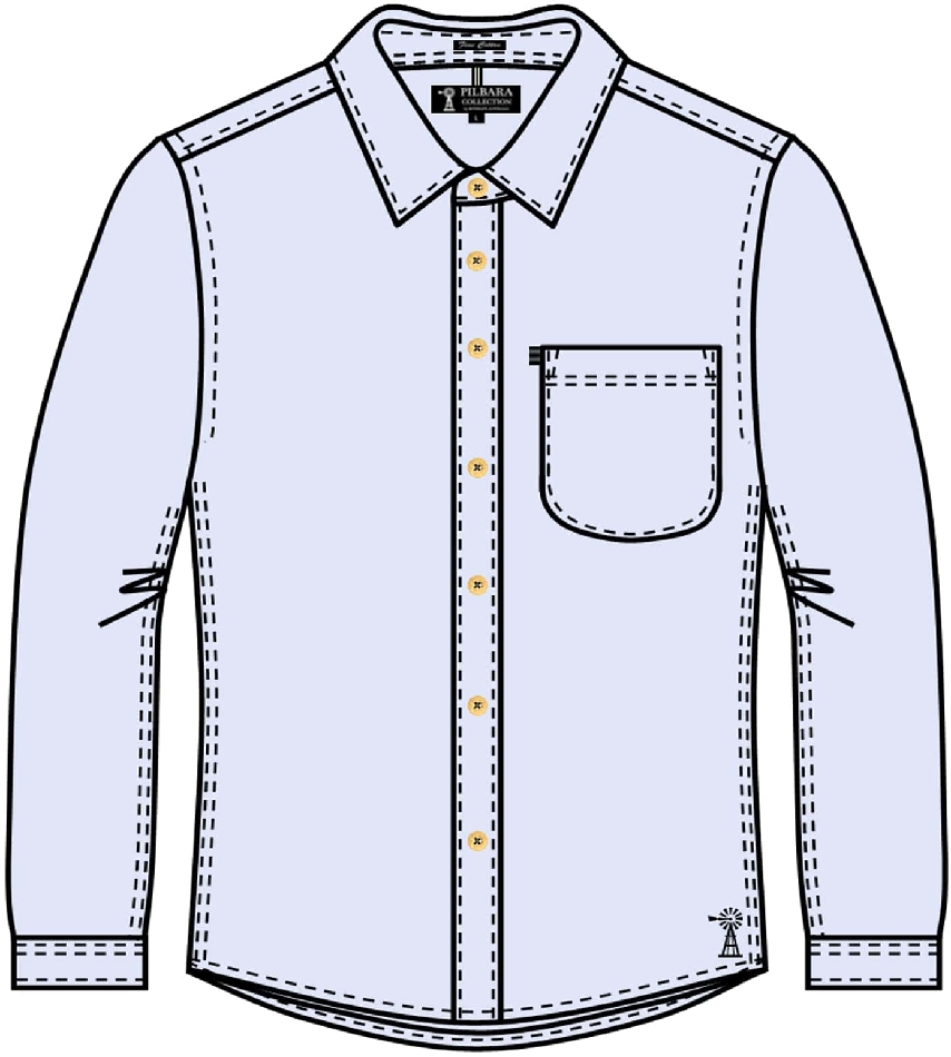 Pilbara Mens Linen L/S Shirt | RiteMate Workwear